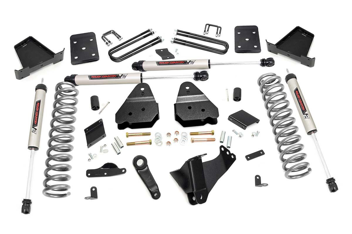 Rough Country - 4.5 Inch Lift Kit - OVLD - V2 - Ford F-250 Super Duty 4WD (2015-2016) - 56770