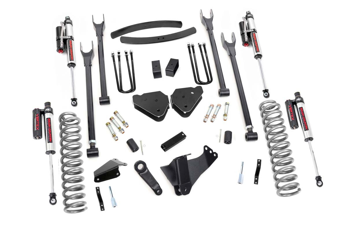 Rough Country - 6 Inch Lift Kit - Diesel - 4 Link - Vertex - Ford F-250/F-350 Super Duty (05-07) - 57950