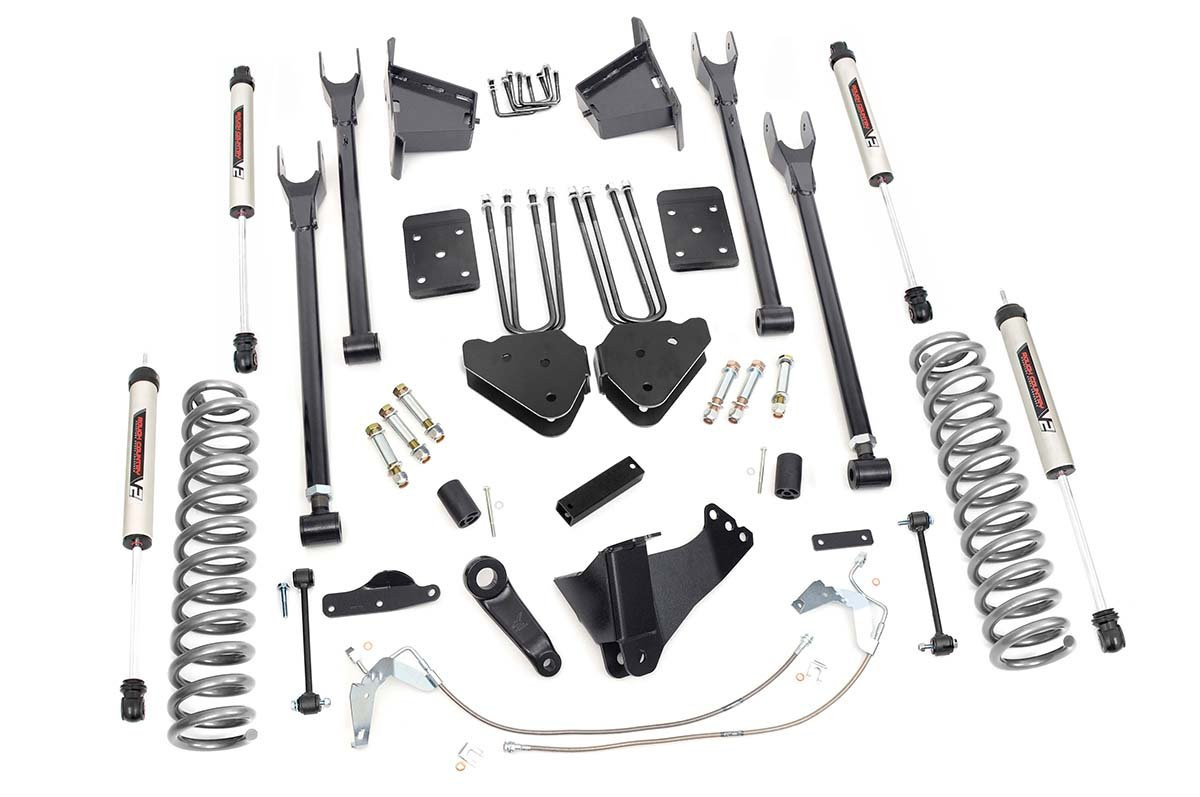 Rough Country - 8 Inch Lift Kit - 4 Link - V2 - Ford F-250/F-350 Super Duty 4WD (2008-2010) - 59270