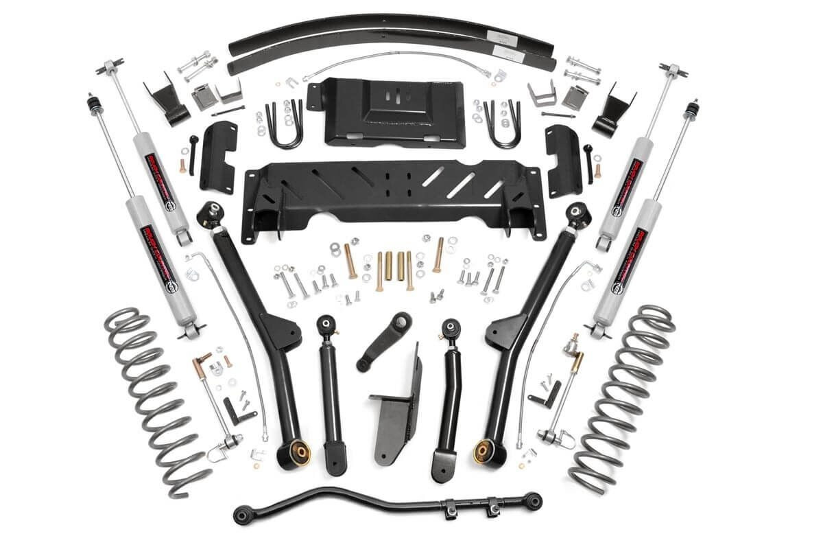 Rough Country - 4.5 Inch Lift Kit - Long Arm - AAL - NP242 - Jeep Cherokee XJ 4WD (1984-2001) - 61622