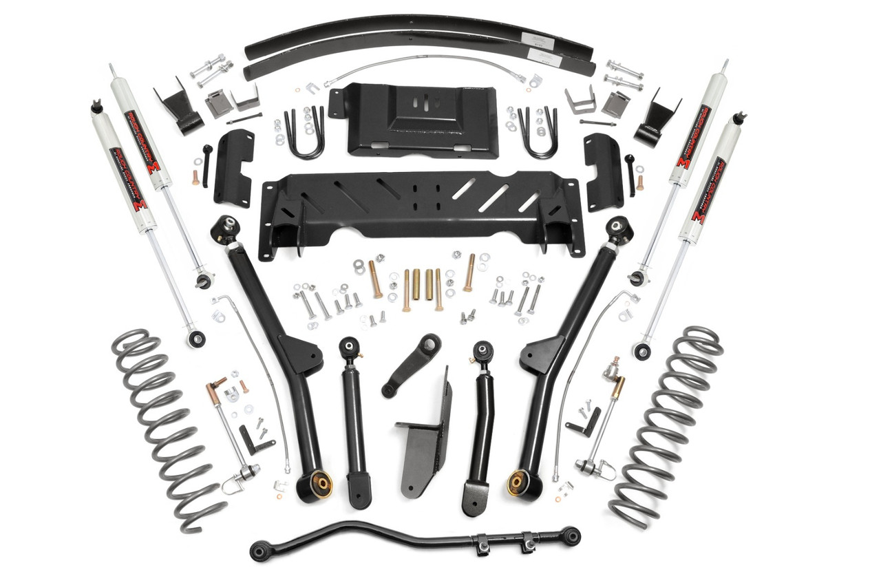 Rough Country - 4.5 Inch Lift Kit - Long Arm - AAL - NP242 - M1 - Jeep Cherokee XJ 4WD (84-01) - 61640