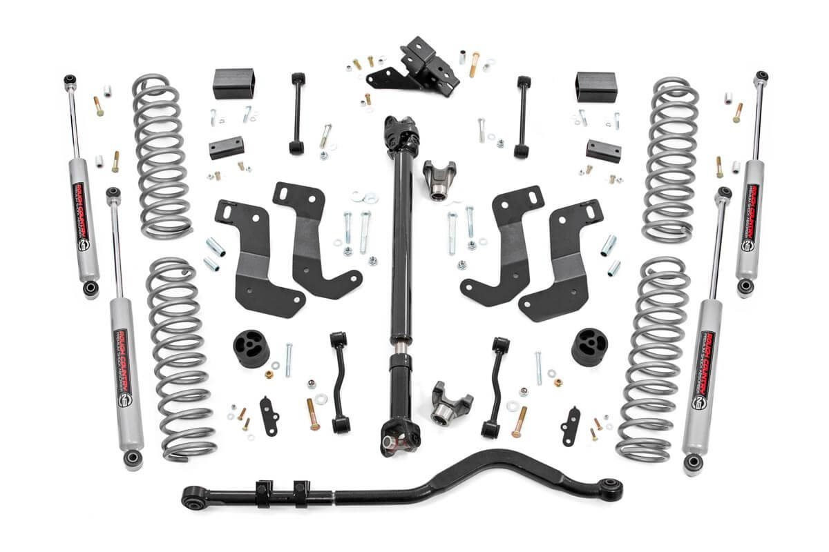 Rough Country - 3.5 Inch Lift Kit - C/A Drop - FR D/S - Jeep Wrangler JL 4WD (2018-2023) - 62730