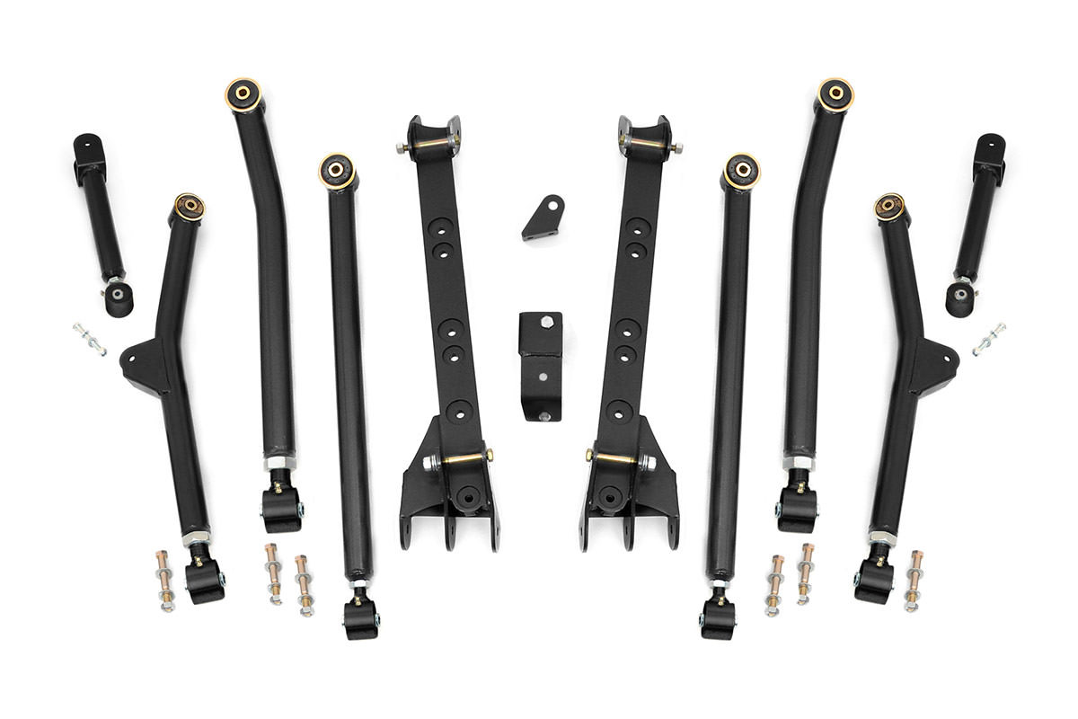 Rough Country - Long Arm Upgrade Kit - 4-6 Inch Lift - Jeep Wrangler TJ 4WD (1997-2006) - 66300U