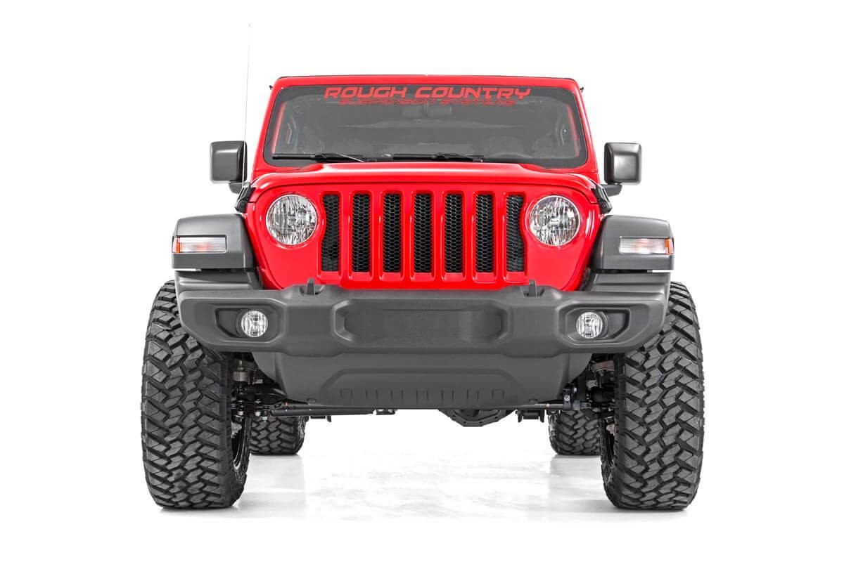 Rough Country - 2.5 Inch Lift Kit - Coils - V2 - Jeep Wrangler Unlimited Rubicon 4WD (18-23) - 66670