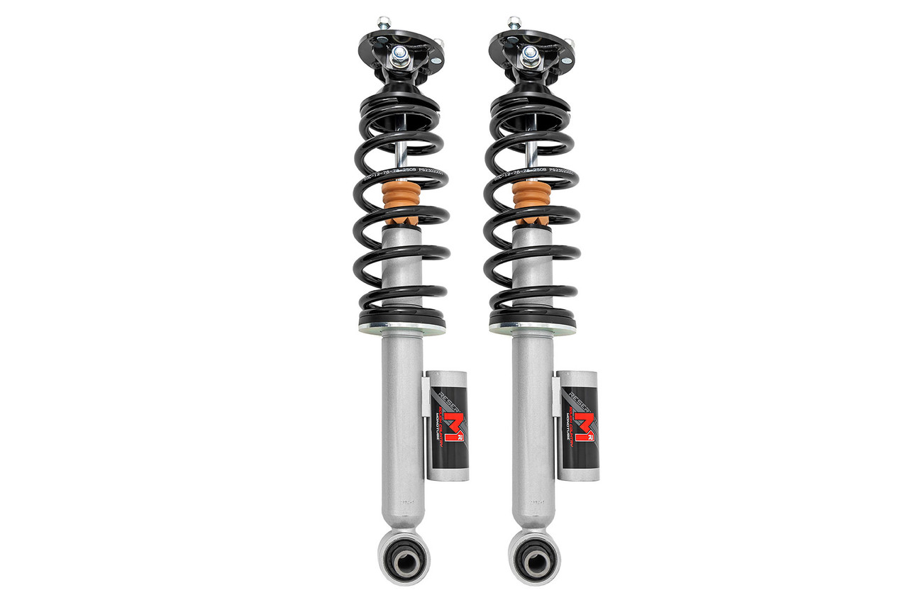 Rough Country - M1R Reservoir Loaded Struts - Adjustable Height - Rear - 2 Inch - Ford Bronco (21-25) - 694043