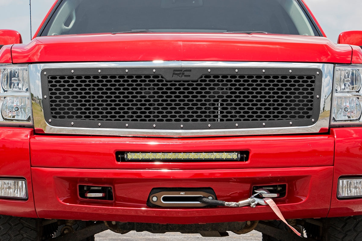 Rough Country - Mesh Grille - Chevy Silverado 1500 2WD/4WD (2007-2013) - 70194