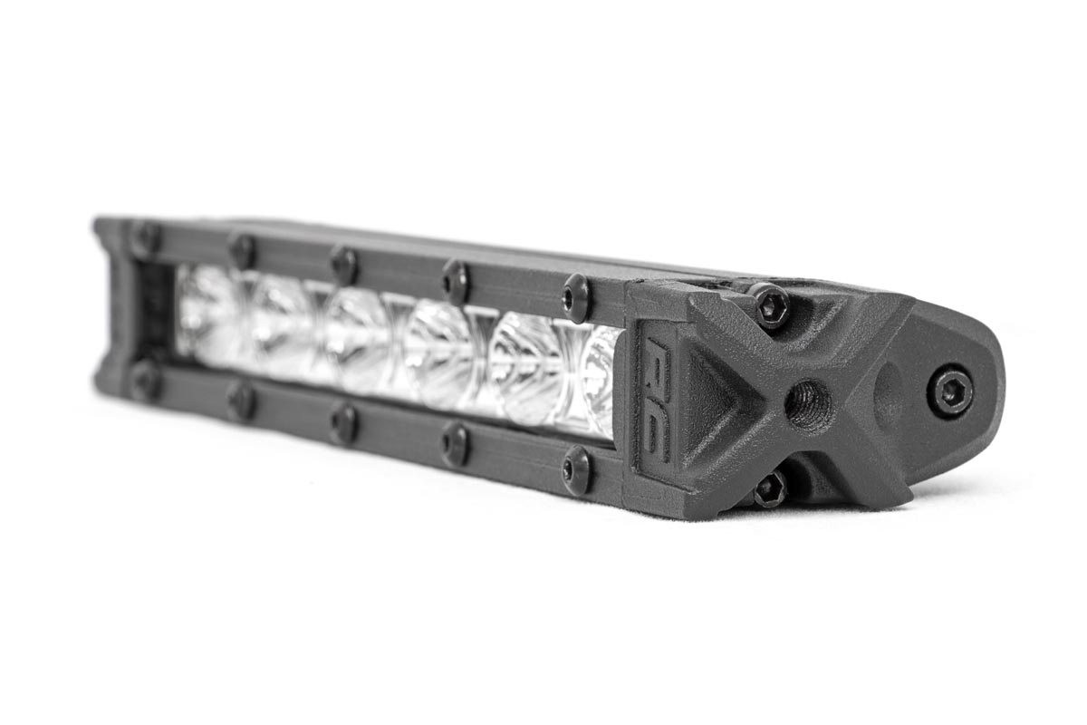 Rough Country - 6 Inch Chrome Series LED Light Bar- Slim Line - Pair - 70406A