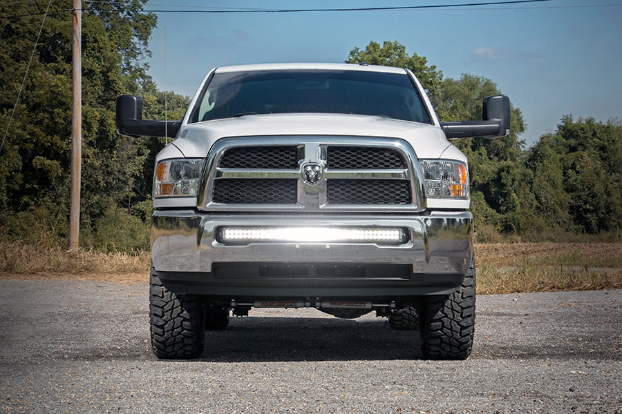 Rough Country - LED Bumper Mount - 40 in. Curved - Ram 2500/3500 4WD (2010-2018) - 70569