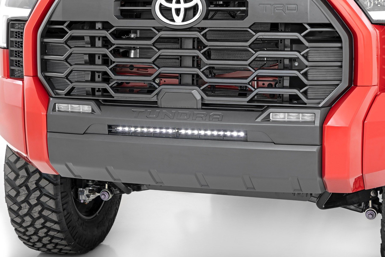 Rough Country - LED Light Kit - Bumper Mount - 20 in. Black Slim Line - Toyota Tundra (22-25) - 71077