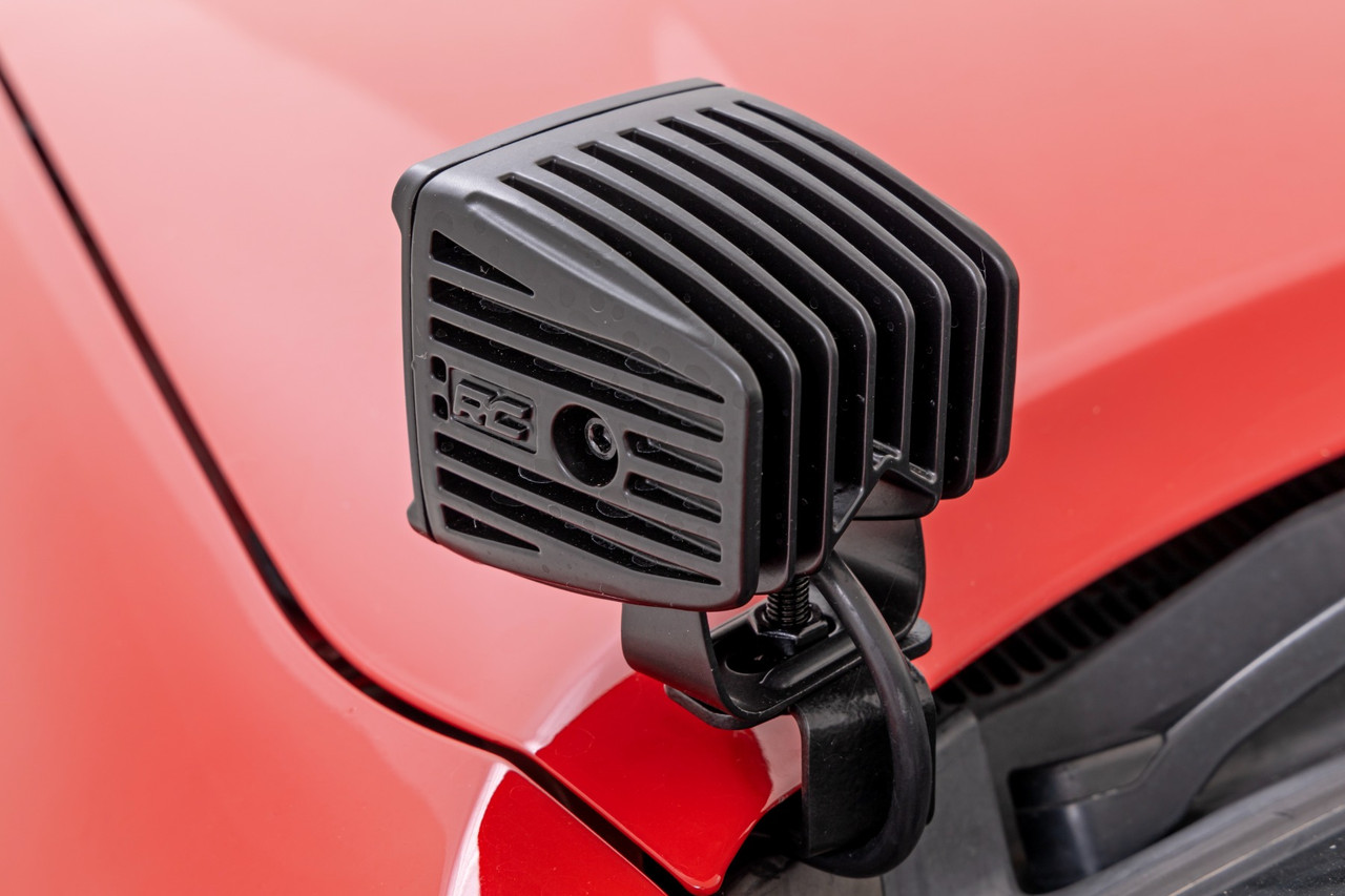 Rough Country - LED Light Kit - Ditch Mount - 2 in. Black Pair - Spot - Toyota Tacoma (05-15) - 71087