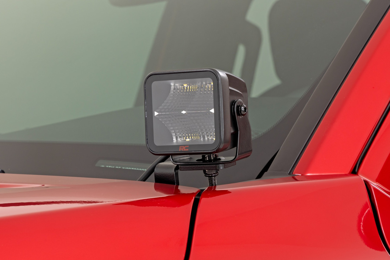 Rough Country - LED Light Kit - Ditch Mount - 2 in. Spectrum Pair - Spot - Toyota Tacoma (24-25) - 72107