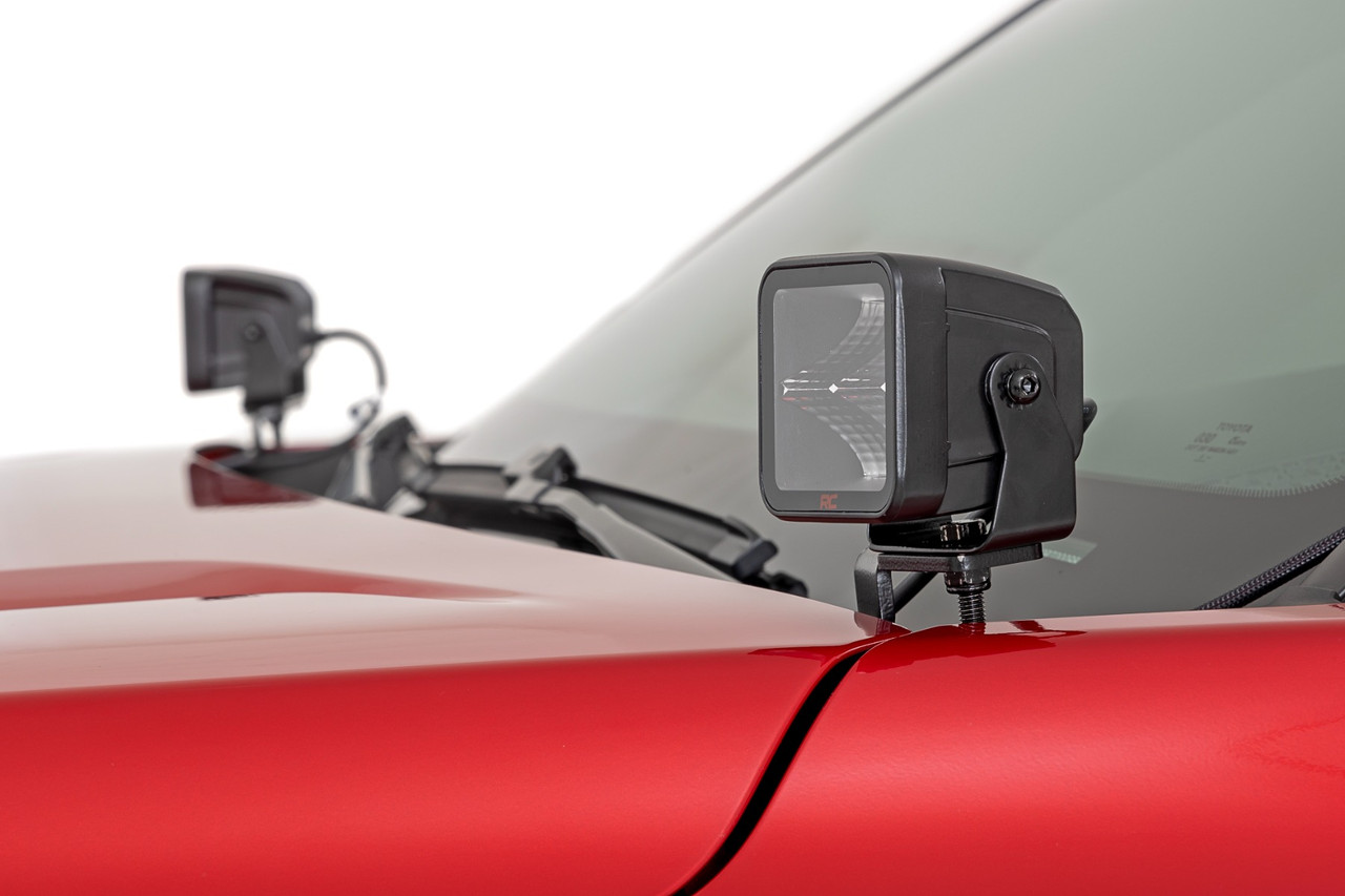 Rough Country - LED Light Kit - Ditch Mount - 2 in. Spectrum Pair - Spot - Toyota Tacoma (24-25) - 72107