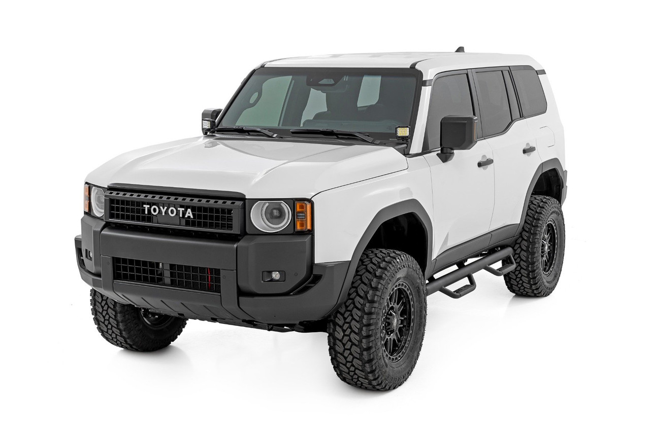 Rough Country - LED Light Kit - Ditch Mount - 2 in. Black Pair - Spot - Toyota Land Cruiser (24-25) - 72112