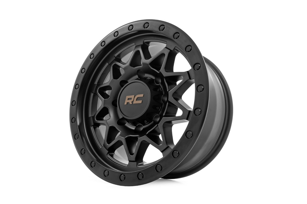 Rough Country - Rough Country 78 Series Wheel/Simulated Beadlock/Black/18x9/8x170/0mm - 78180911B