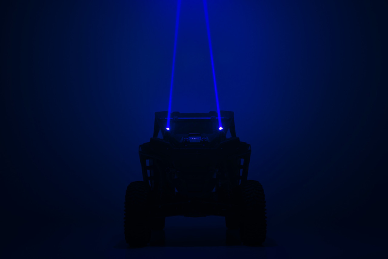 Rough Country - Laser Whip Light Kit - RGBW - 1200 Lumens - Pair - 78870