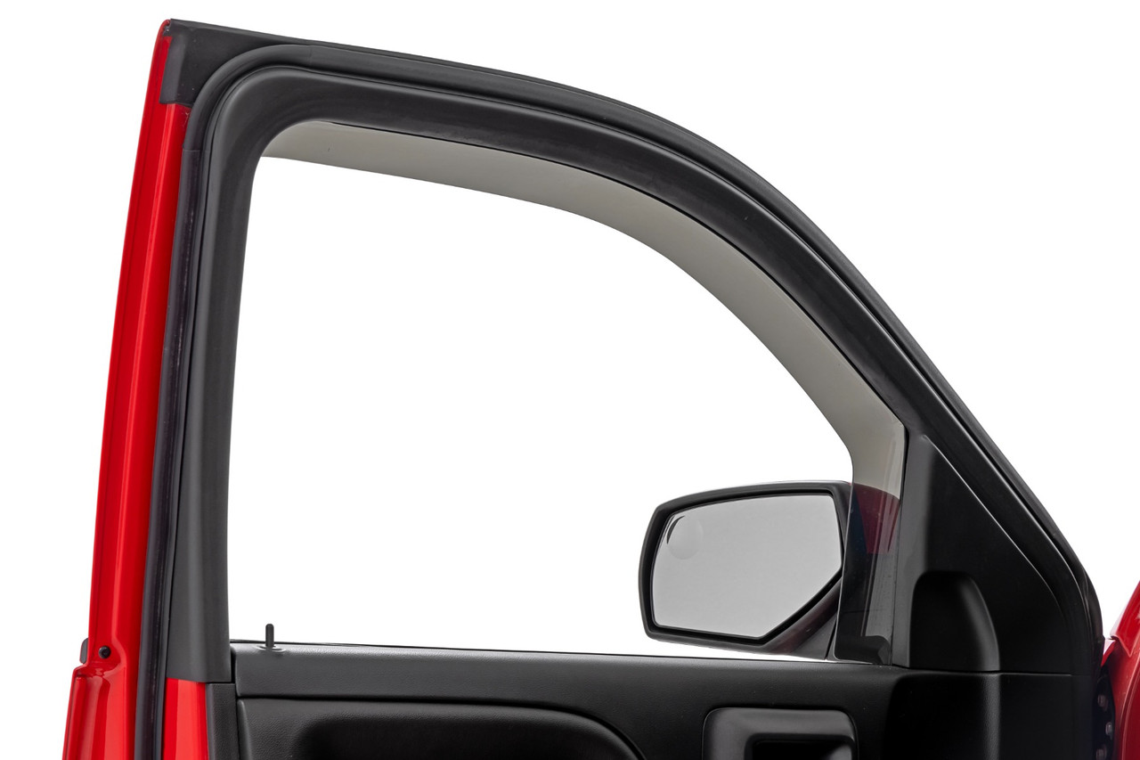Rough Country - Side Window Deflectors - In Channel Rain Guard - Chevy/GMC 1500/2500HD/3500HD 2WD/4WD - 811419
