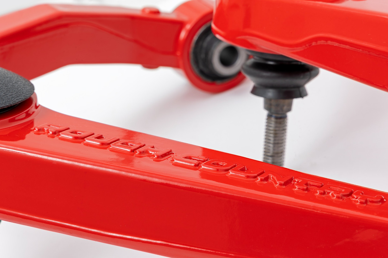 Rough Country - Red Forged Upper Control Arms - OE Upgrade - Nissan Frontier 4WD (2005-2025) - 82009RED