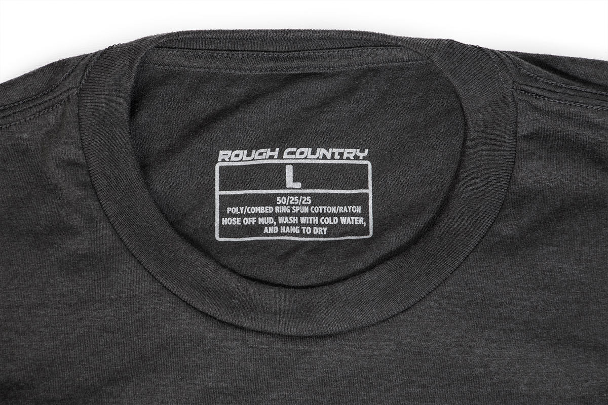 Rough Country - Rough Country T-Shirt - Horizontal Tread - Grey - MD - 84077MM