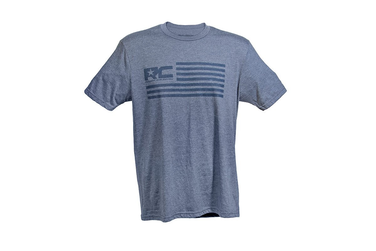 Rough Country - Rough Country T-Shirt - American Flag - Blue - 3XL - 840793X
