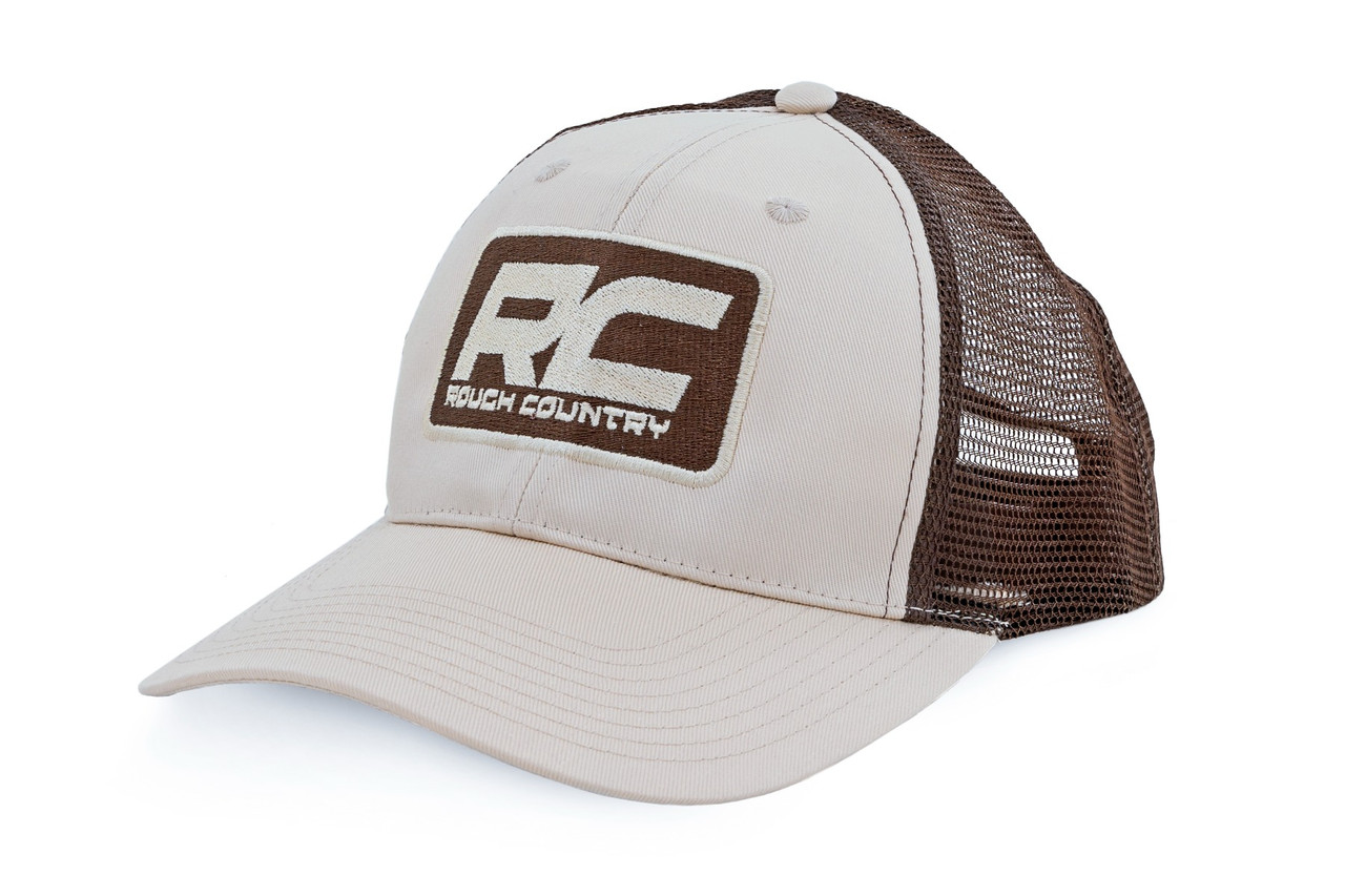 Rough Country - Rough Country Hat - Brown Mesh - Rough Country Patch - Khaki -MC6901 - 84129