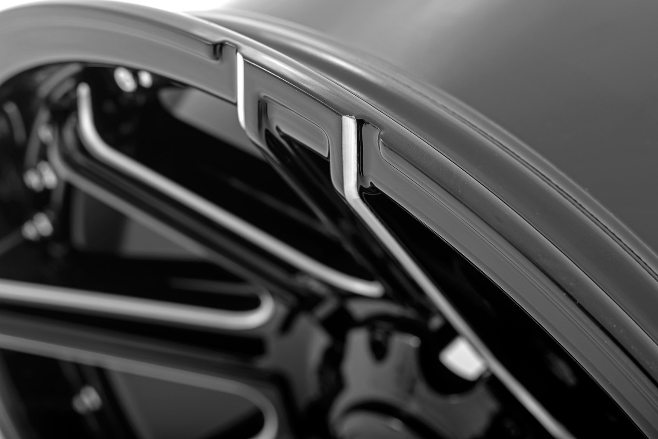 Rough Country - Rough Country 88 Series Wheel/One-Piece/Gloss Black/17x9/6x5.5/+0mm - 88170012