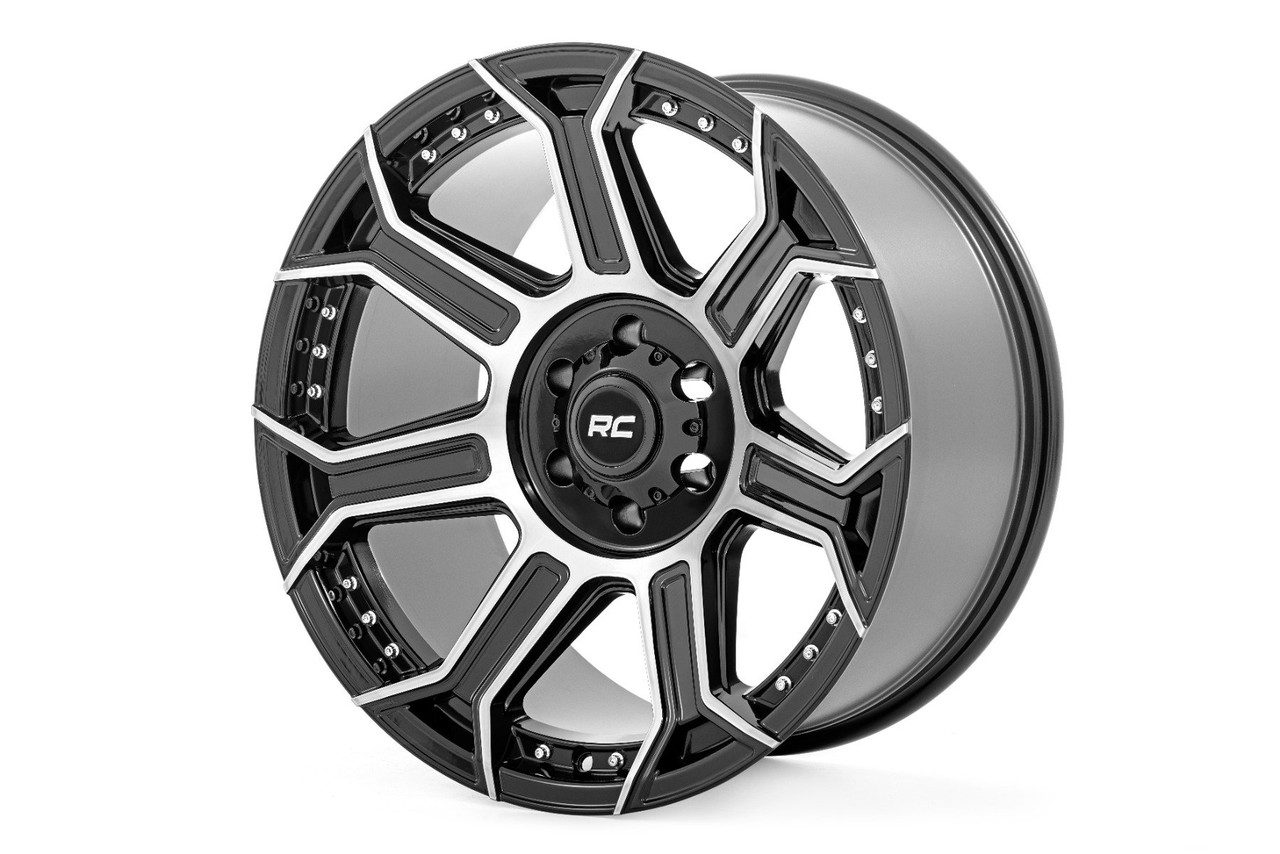 Rough Country - Rough Country 89 Series Wheel/One-Piece/Black Machined Gun Metal/20x10/6x5.5/-18mm - 89201812