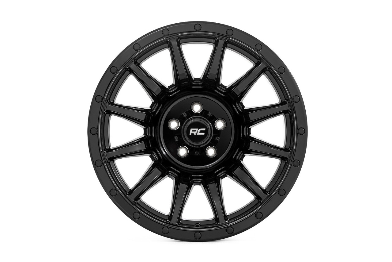 Rough Country - Rough Country 90 Series Wheel/One-Piece/Gloss Black/20x9/6x5.5/-12mm - 90201212B