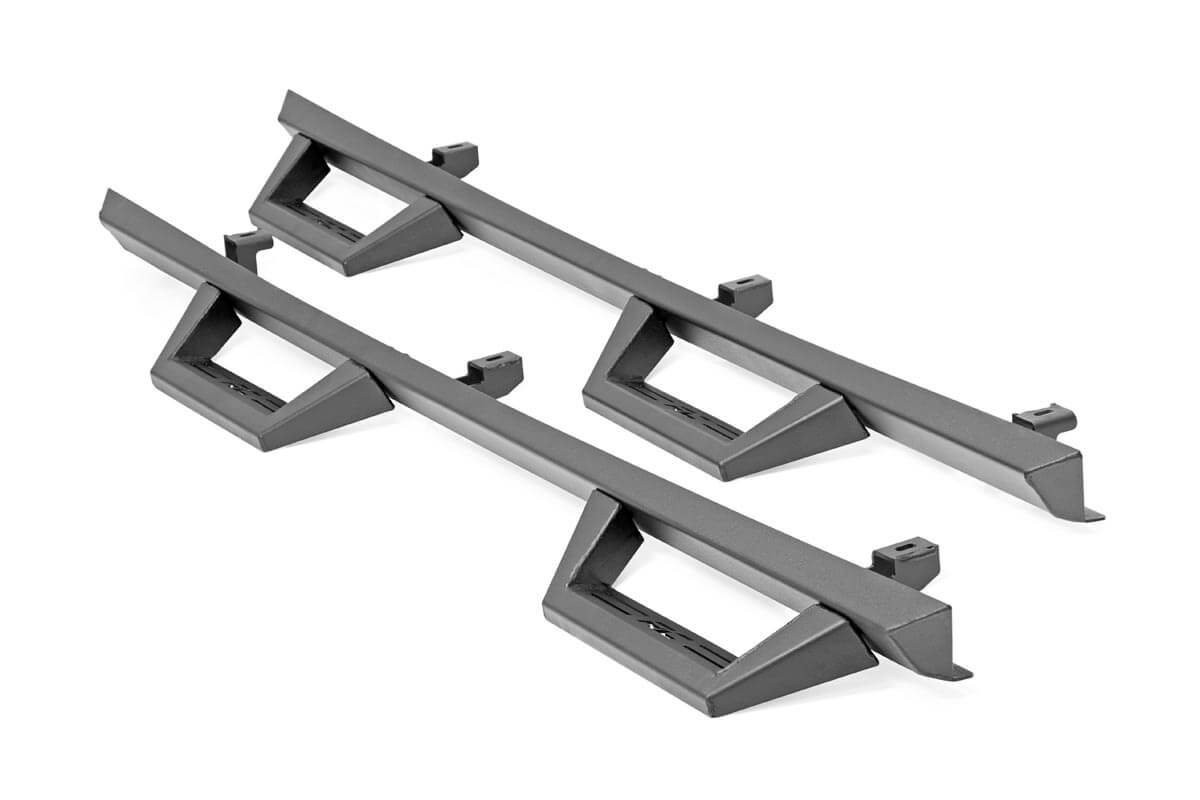 Rough Country - Contoured Drop Steps - 4 Door - Jeep Wrangler Unlimited 2WD/4WD (2007-2018) - 90765B