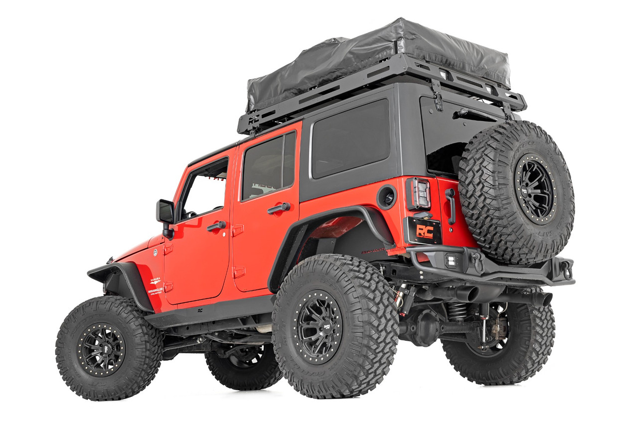 Rough Country - Rock Sliders - Heavy Duty - 4-Door - Jeep Wrangler Unlimited 2WD/4WD (07-18) - 90800