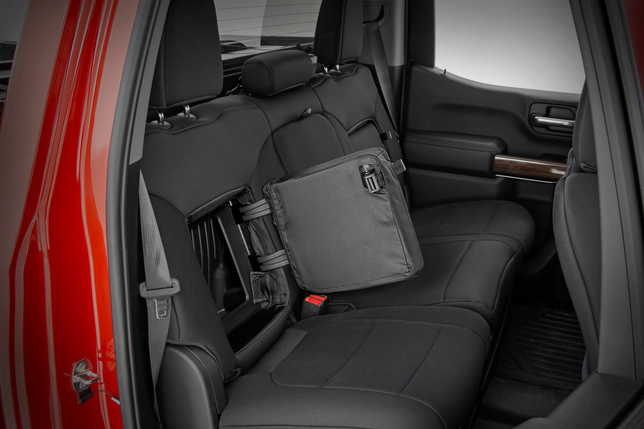 Rough Country - Seat Covers - FR 40/40/20 & RR Back Storage - Chevy/GMC Sierra/Silverado 1500 (19-25) - 91037