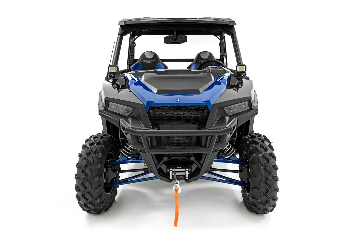 Rough Country - LED Light Kit - Cage Mount - 2 in. Black Pair - Spot - Polaris General XP 4 1000 - 93022