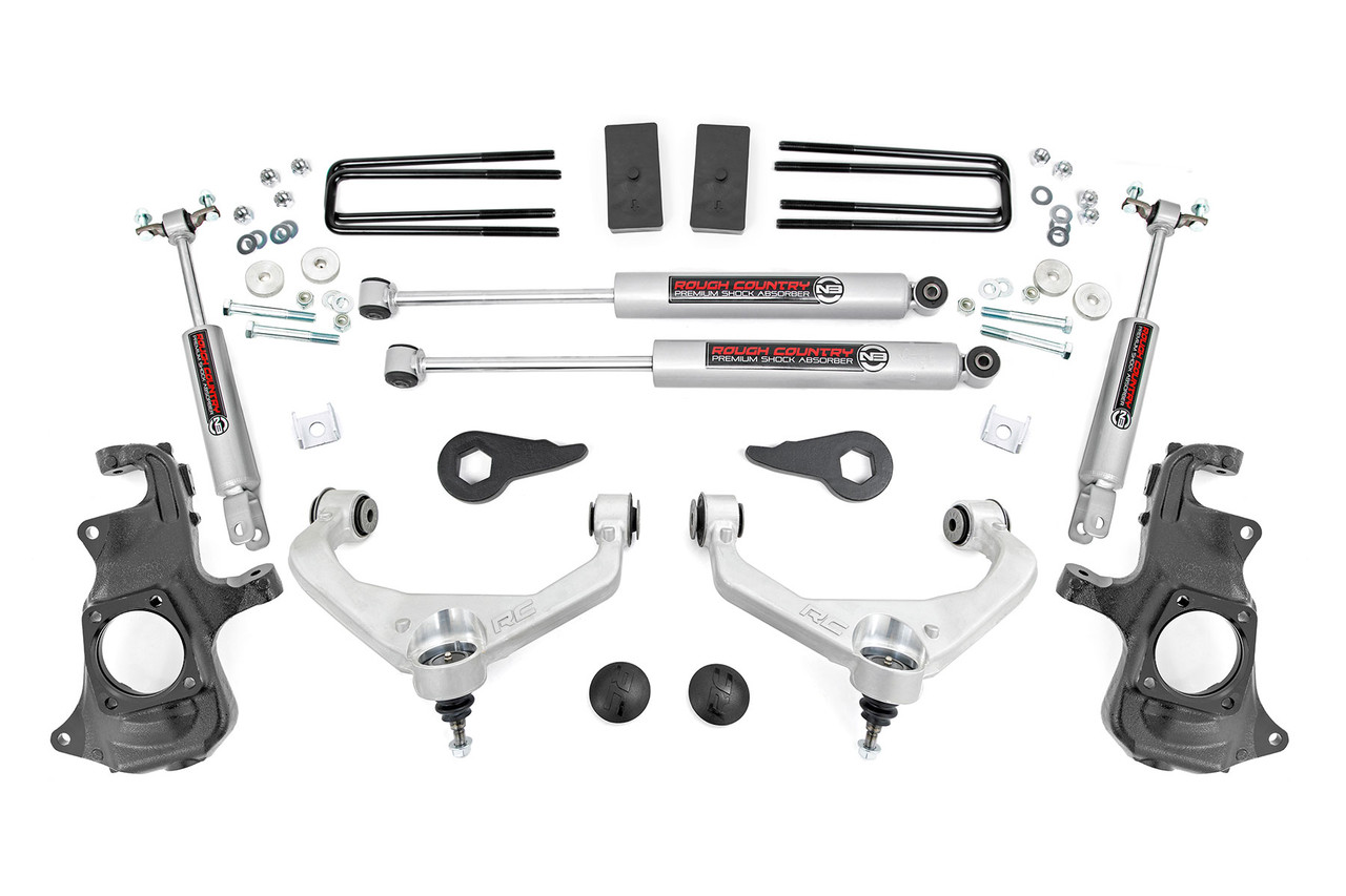 Rough Country - 3.5 Inch Lift Kit - Knuckle - Chevy/GMC 2500HD/3500HD (11-19) - 95730