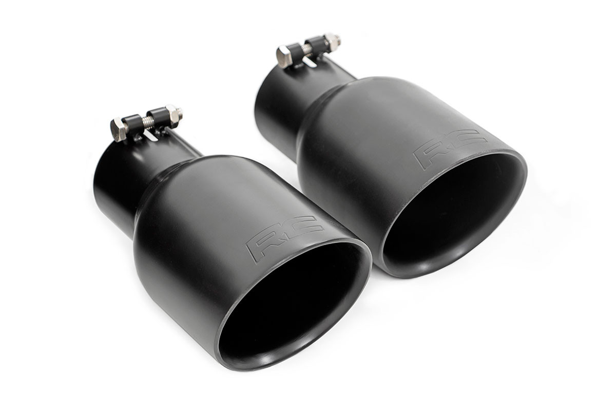Rough Country - Performance Exhaust - Dual Outlet - Jeep Wrangler JK/Wrangler Unlimited (07-18) - 96002A