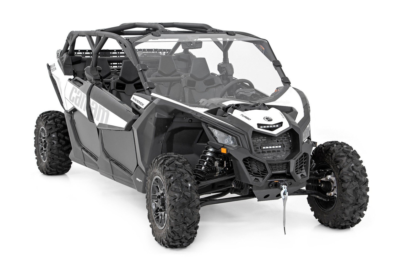 Rough Country - LED Light Kit - Grille Mount - 6 in. Black Slimline - Can-Am Maverick X3 - 97022