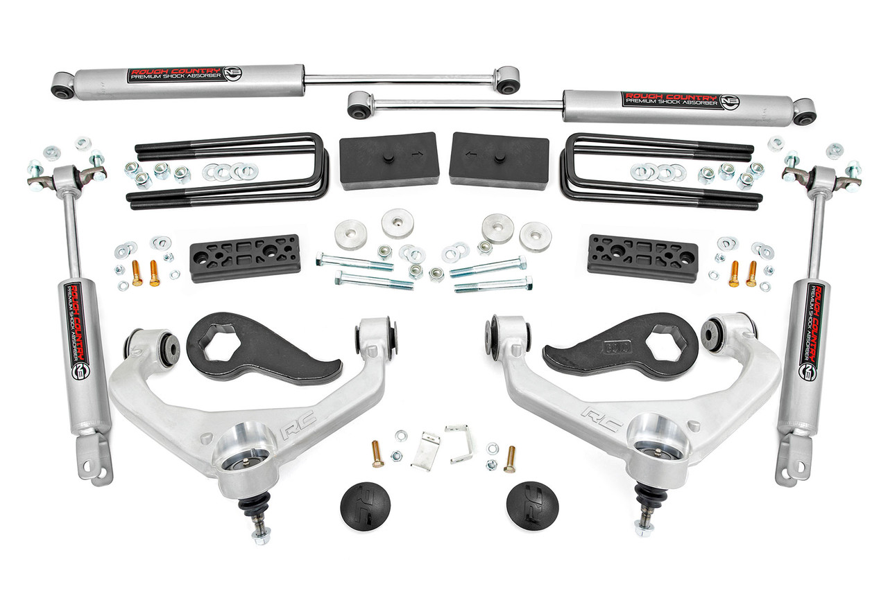 Rough Country - 3 Inch Lift Kit - w/ Overloads - Chevy/GMC 2500HD/3500HD (20-25) - 97730