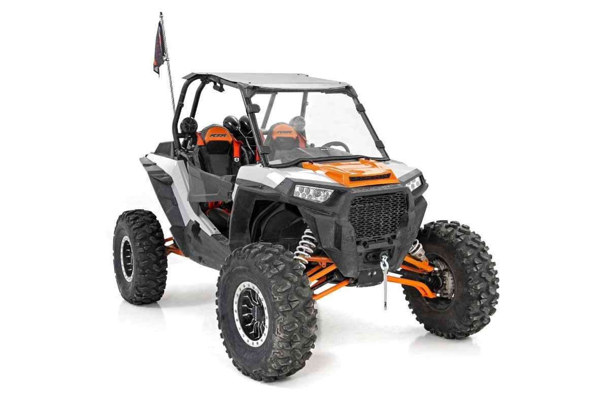 Rough Country - Full Windshield - w/ Factory Visor - Polaris RZR XP 1000 - 98182010