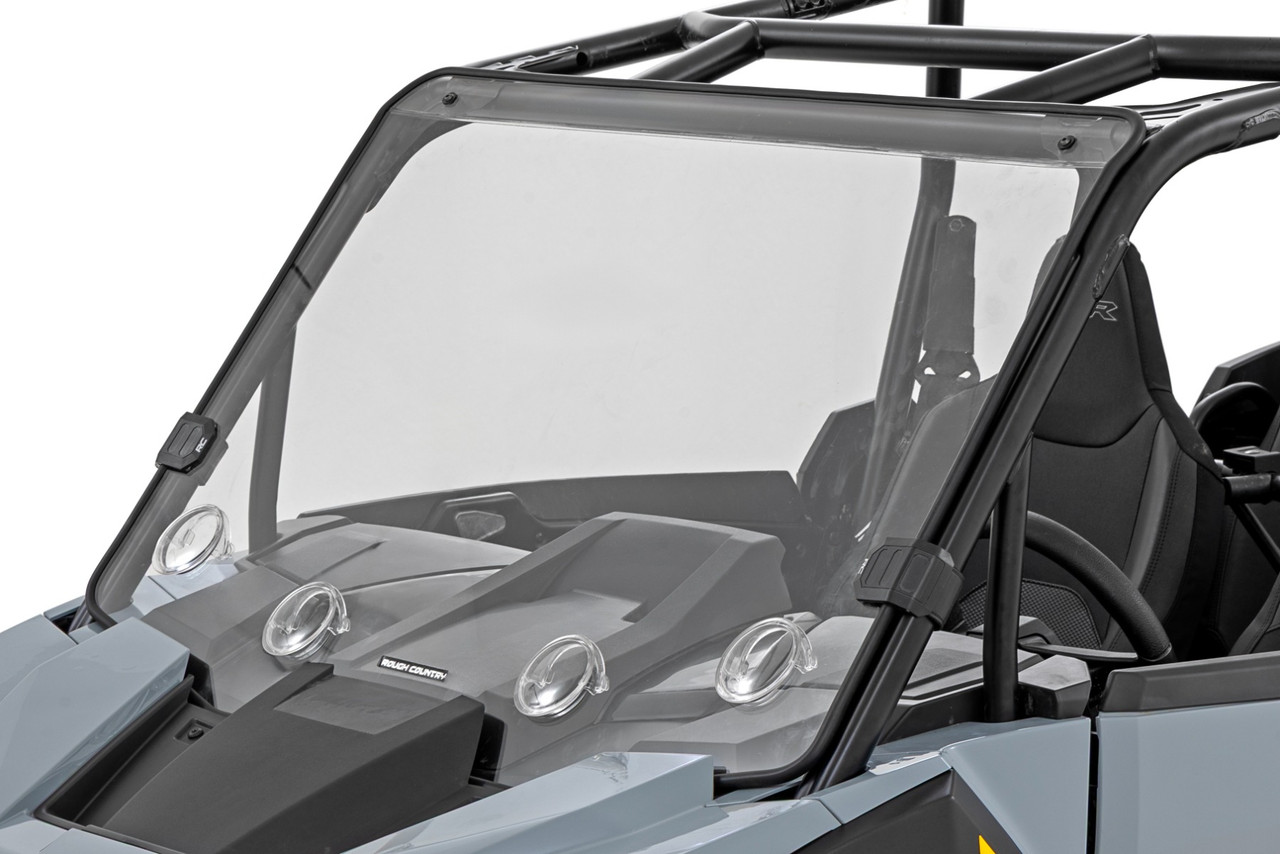 Rough Country - Vented Full Windshield - Scratch Resistant -  Polaris RZR XP4 1000 - 98202310 - 98202310