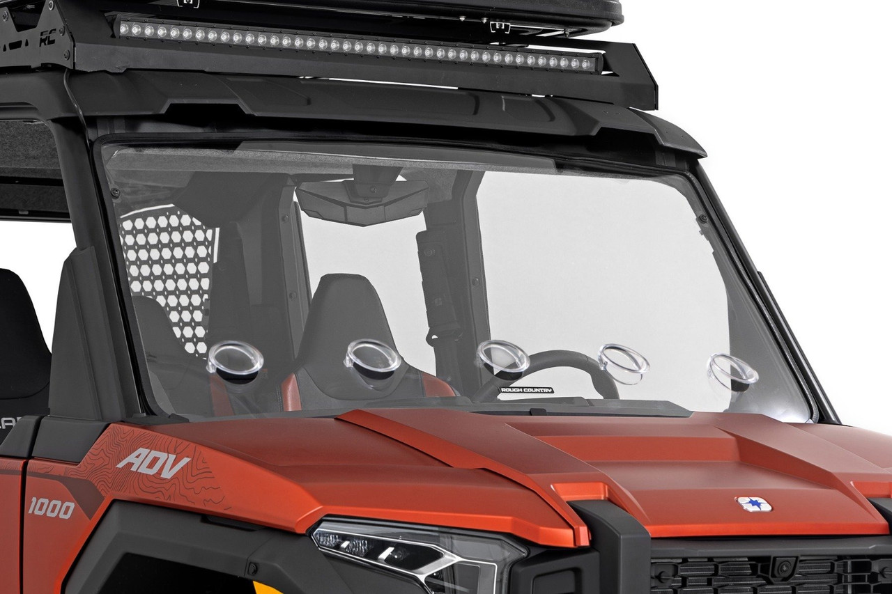 Rough Country - Vented Full Windshield - Scratch Resistant - Polaris XPEDITION XP 5 - 98202410