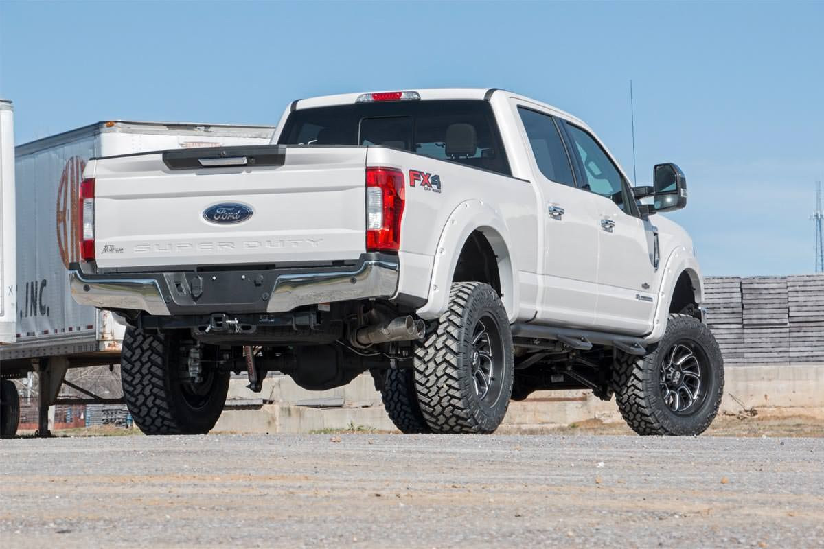 Rough Country - Pocket Fender Flares - D1 Stone Gray - Ford F-250/F-350 Super Duty (17-22) - F-F21112-D1