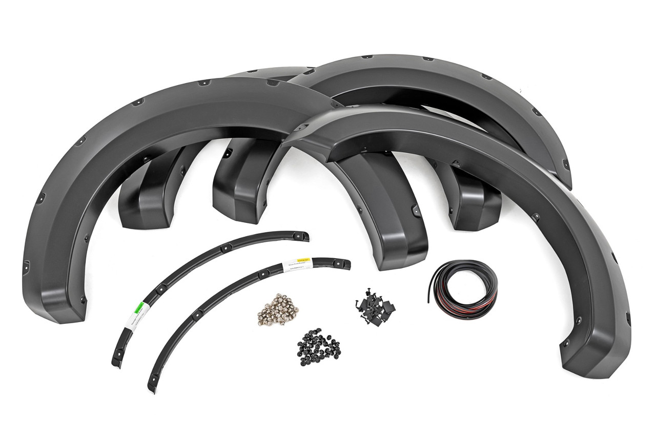 Rough Country - Pocket Fender Flares - HX Antimatter Blue - Ford F-250/F-350 Super Duty (17-22) - F-F21112-HX