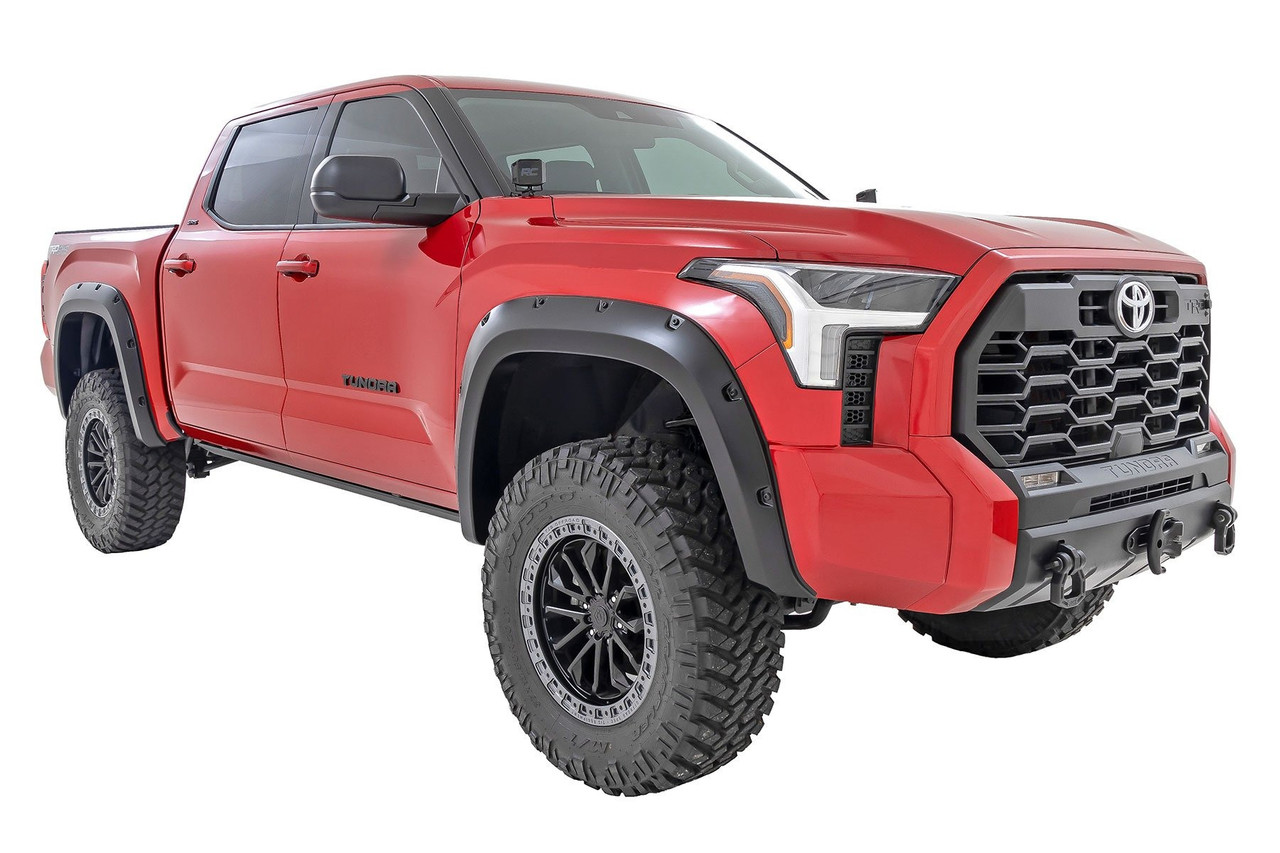 Rough Country - Pocket Fender Flares - 040 Super White - Toyota Tundra 2WD/4WD (2022-2025) - F-T11413-O40