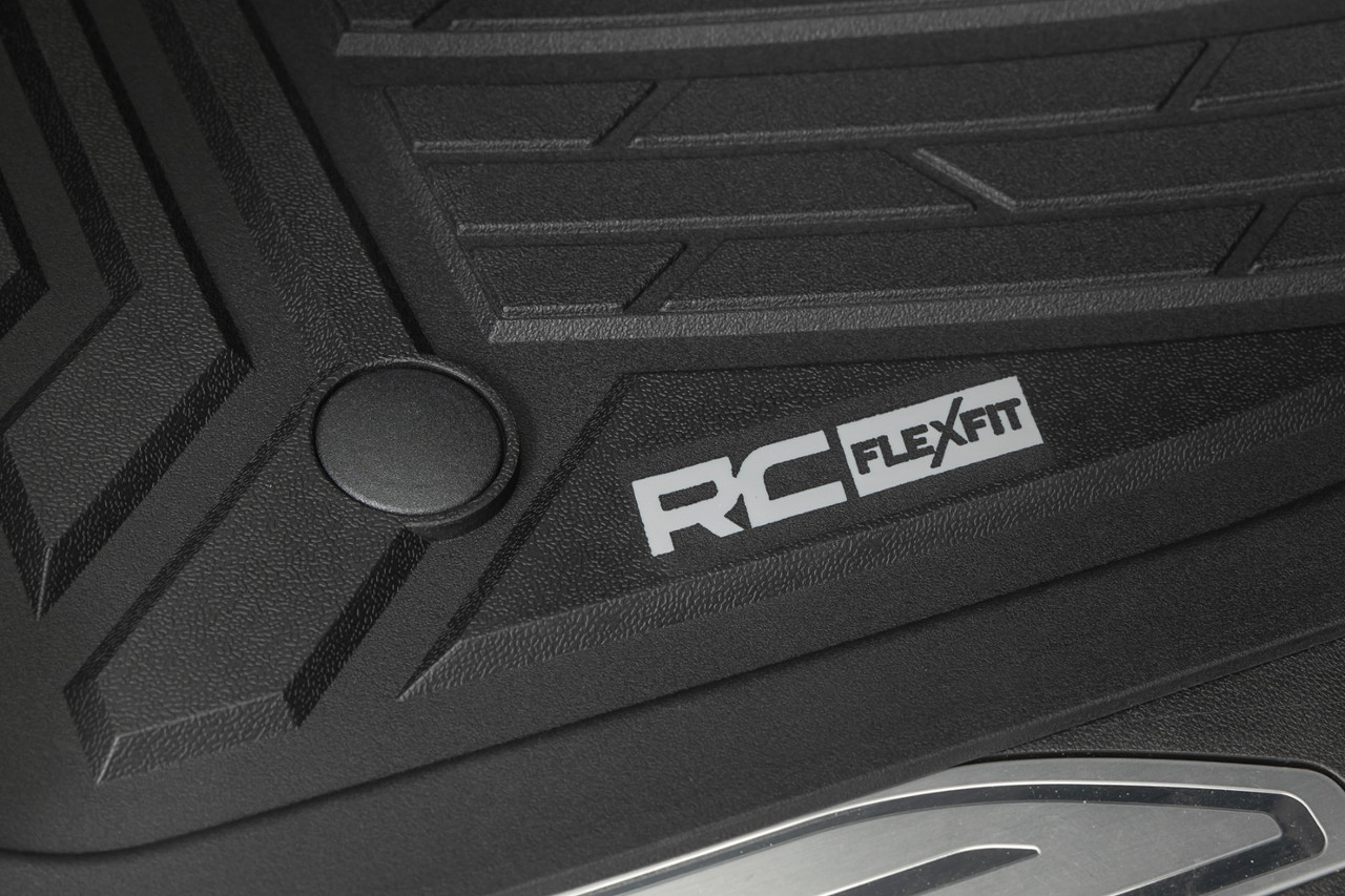 Rough Country - Flex-Fit Floor Mats - Front - Bucket - Chevy/GMC 1500/2500HD/3500HD (19-25 & Classic) - FF-2161