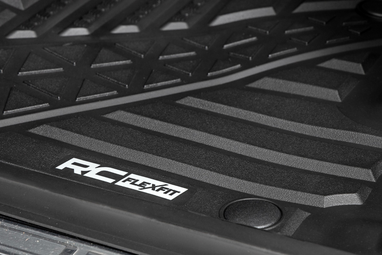Rough Country - Flex-Fit Floor Mats - Front - Crew - Ram 1500 (19-24)/1500 TRX (21-24) - FF-3142