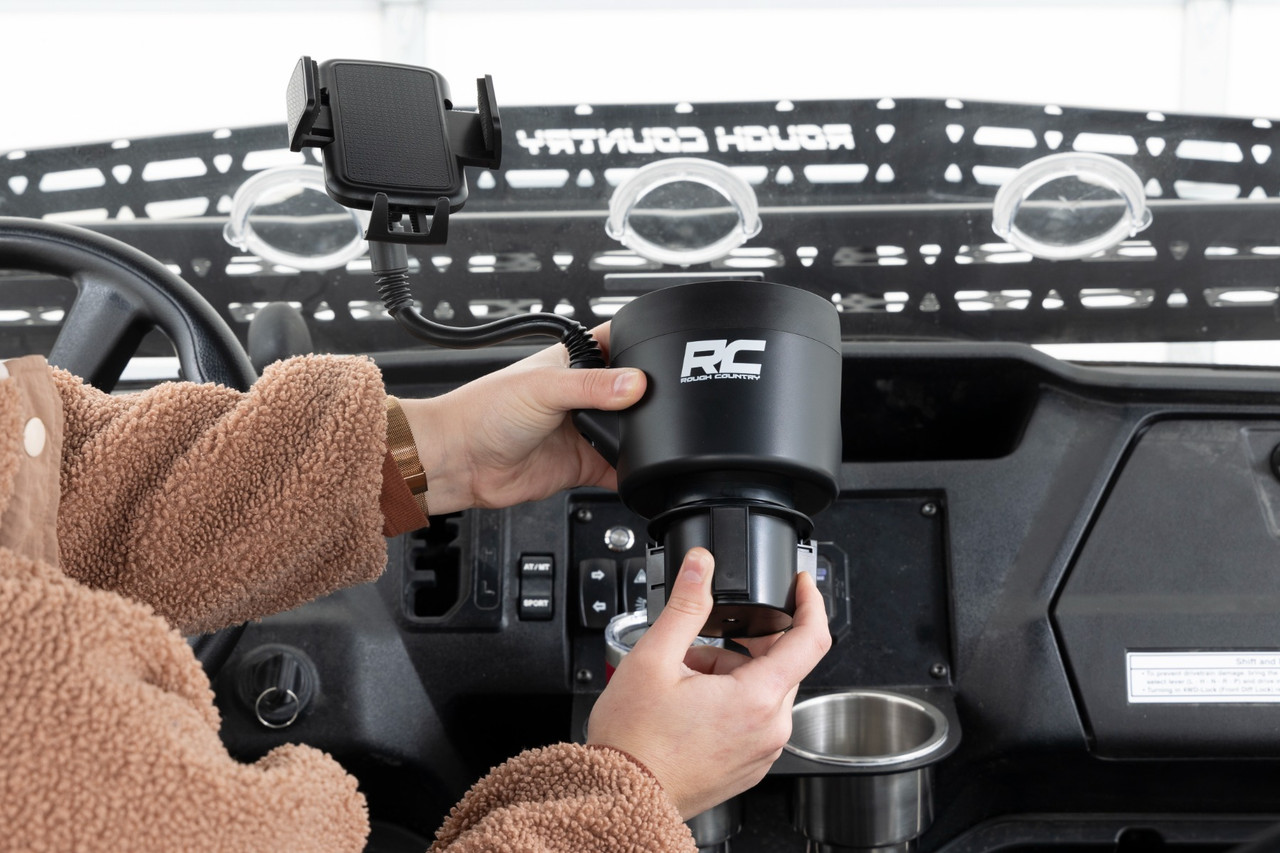 Rough Country - 2 in 1 Expanding Cup and Phone Holder - J5054