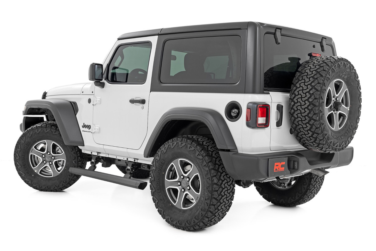 Rough Country - Power Running Boards - Dual Electric Motor - 2 Door - Jeep Wrangler JL (18-25) - PSR61030