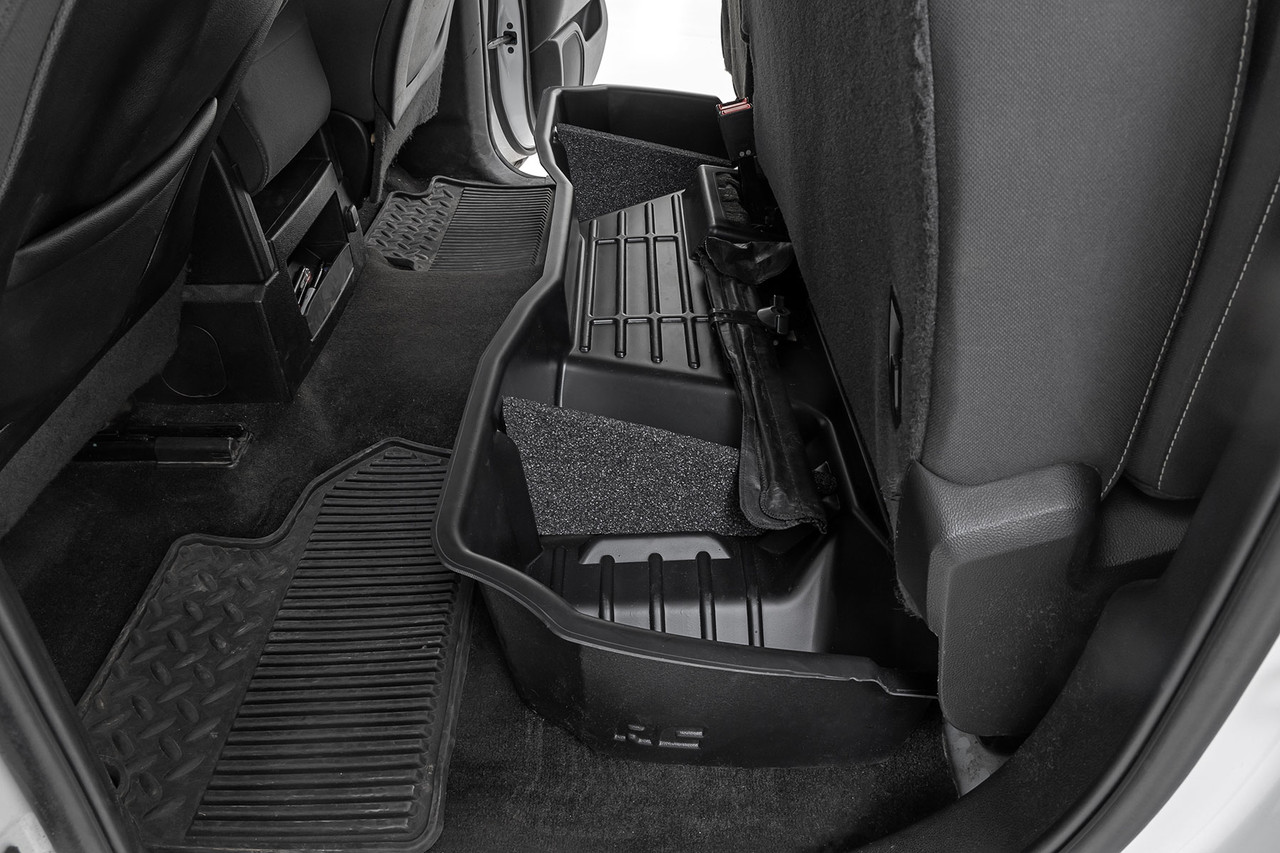 Rough Country - Under Seat Storage - Double Cab - Chevy/GMC 1500/2500HD/3500HD 2WD/4WD - RC09041