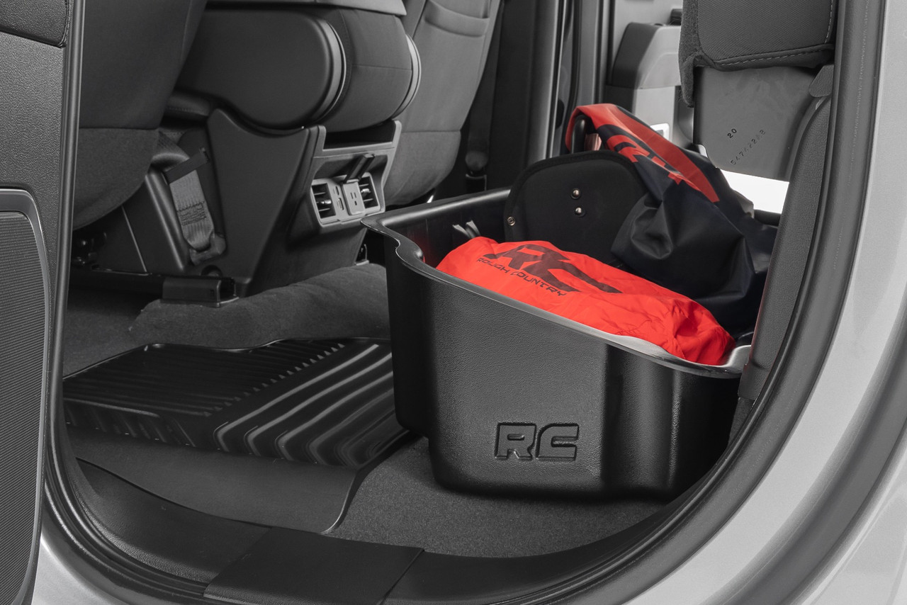 Rough Country - Under Seat Storage - Double Cab - Chevy/GMC 1500/2500HD/3500HD (19-25 & Classic) - RC09061