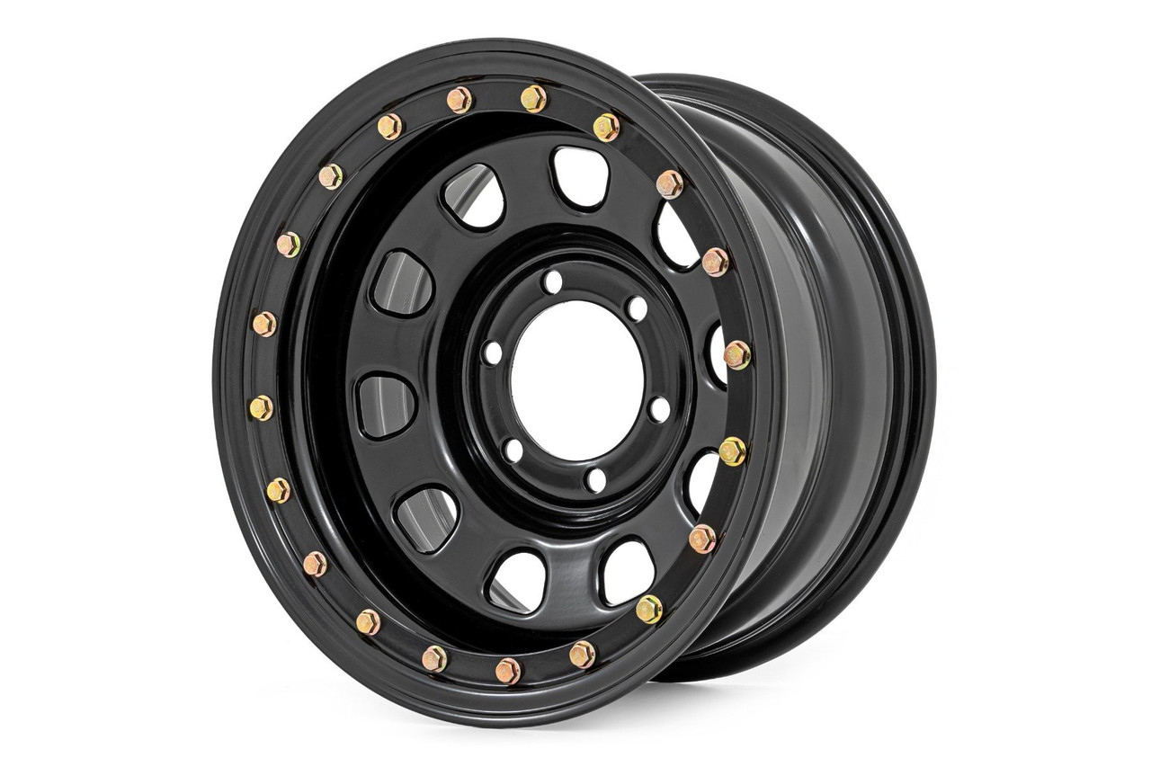 Rough Country - Steel Simulated Bead Lock Wheel/Black/16x8/6x5.5/4.25 Bore/-12 - RC51-6883SL