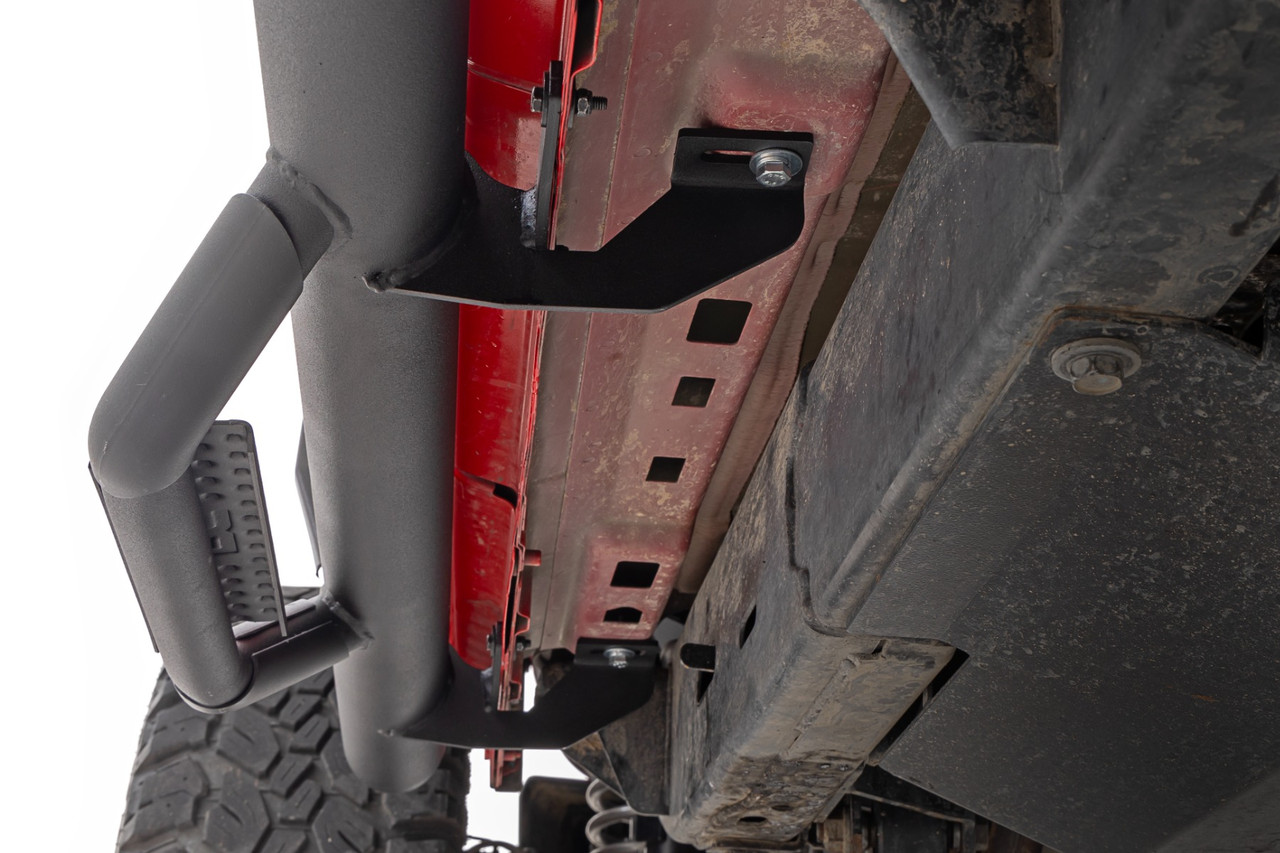 Rough Country - Nerf Steps - Wheel to Wheel - 4 Door - Jeep Wrangler Unlimited 4WD (18-25) - RCJ1866B