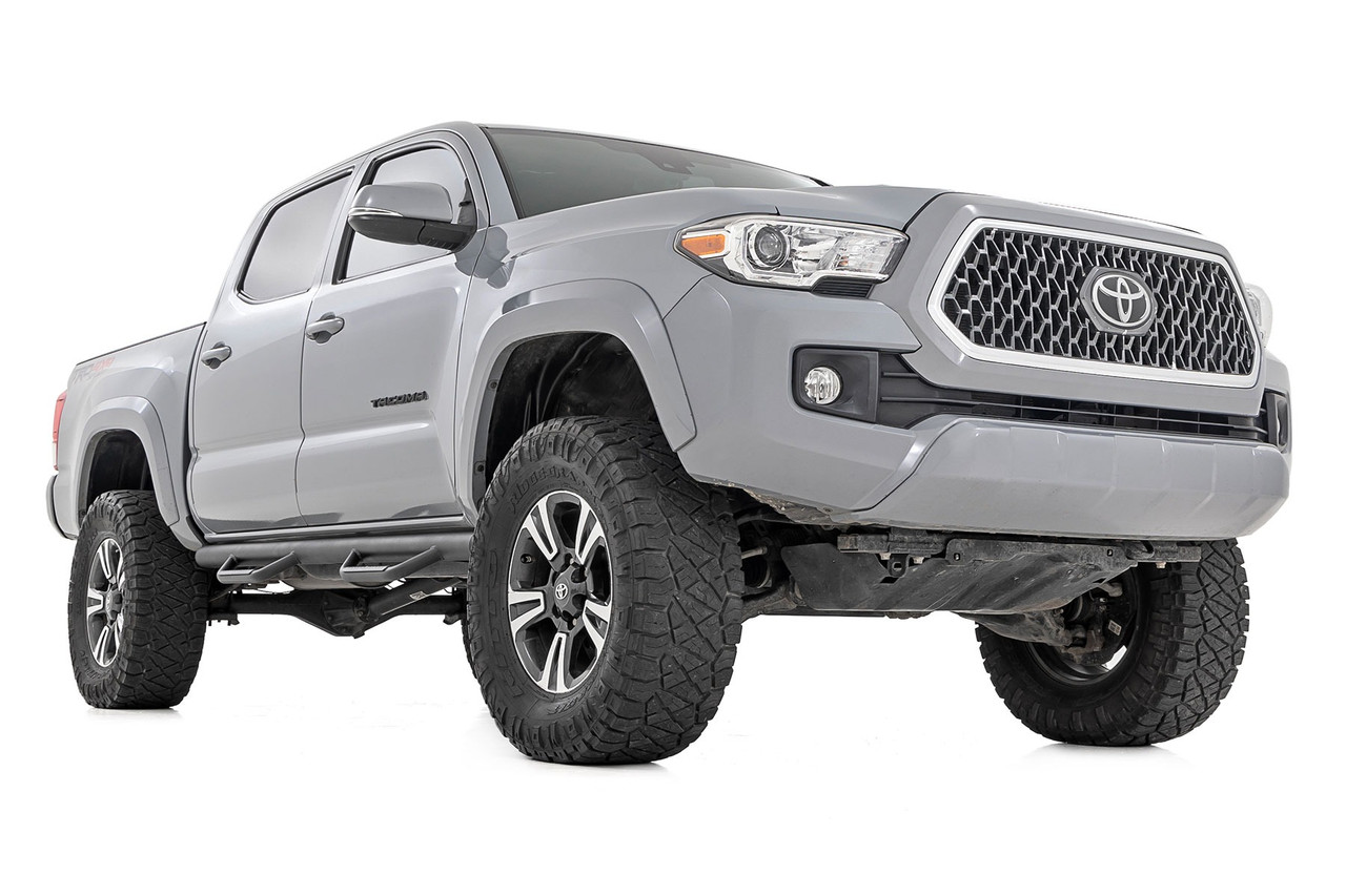 Rough Country - Nerf Steps - Cab Length - Crew Cab - 5' Bed - Toyota Tacoma 2WD/4WD (05-23) - RCT0580CCB